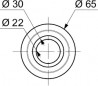 Dichtung für Wirquin-Spülkasten 65x22 mm