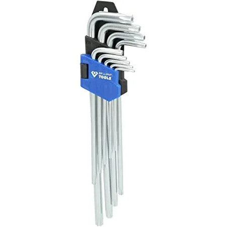 Llaves macho TORX, largas, 9 piezas