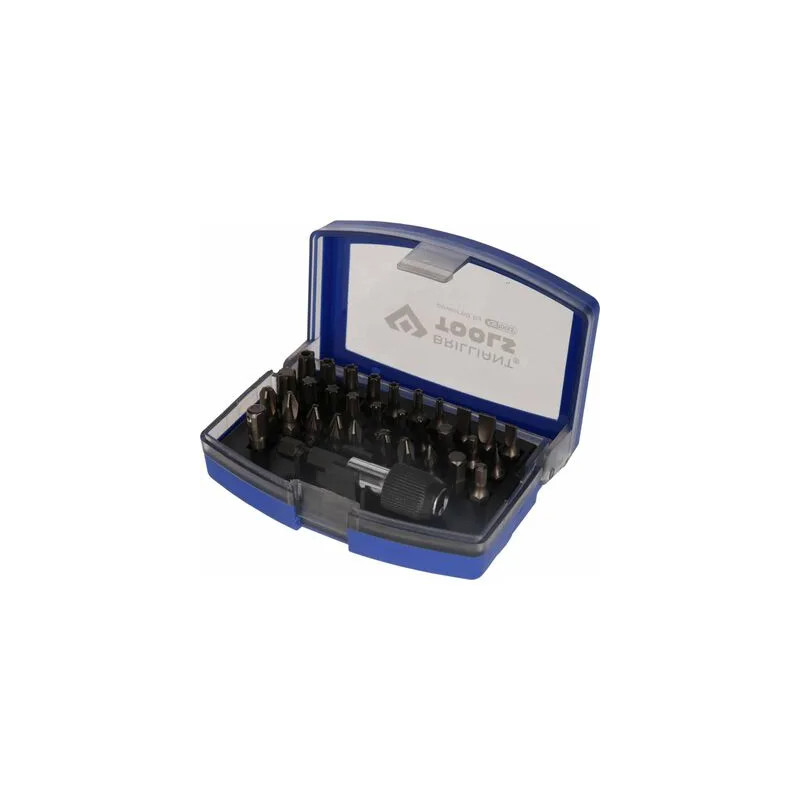 Screwdriver bit set, 32 pieces