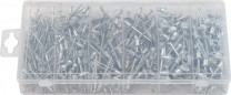 Rivets in a box, 400 pieces assortment