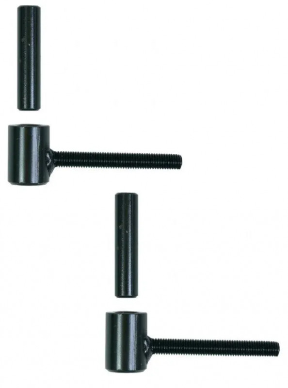 Standard shutter hinge, diameter 12mm, black