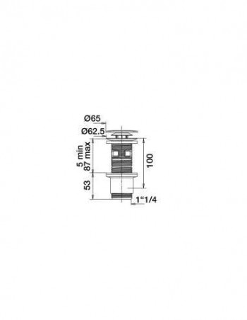 Raccord flexible MODULOFLEX écrou 40x48, mâle 40mm, 380 à 800mm