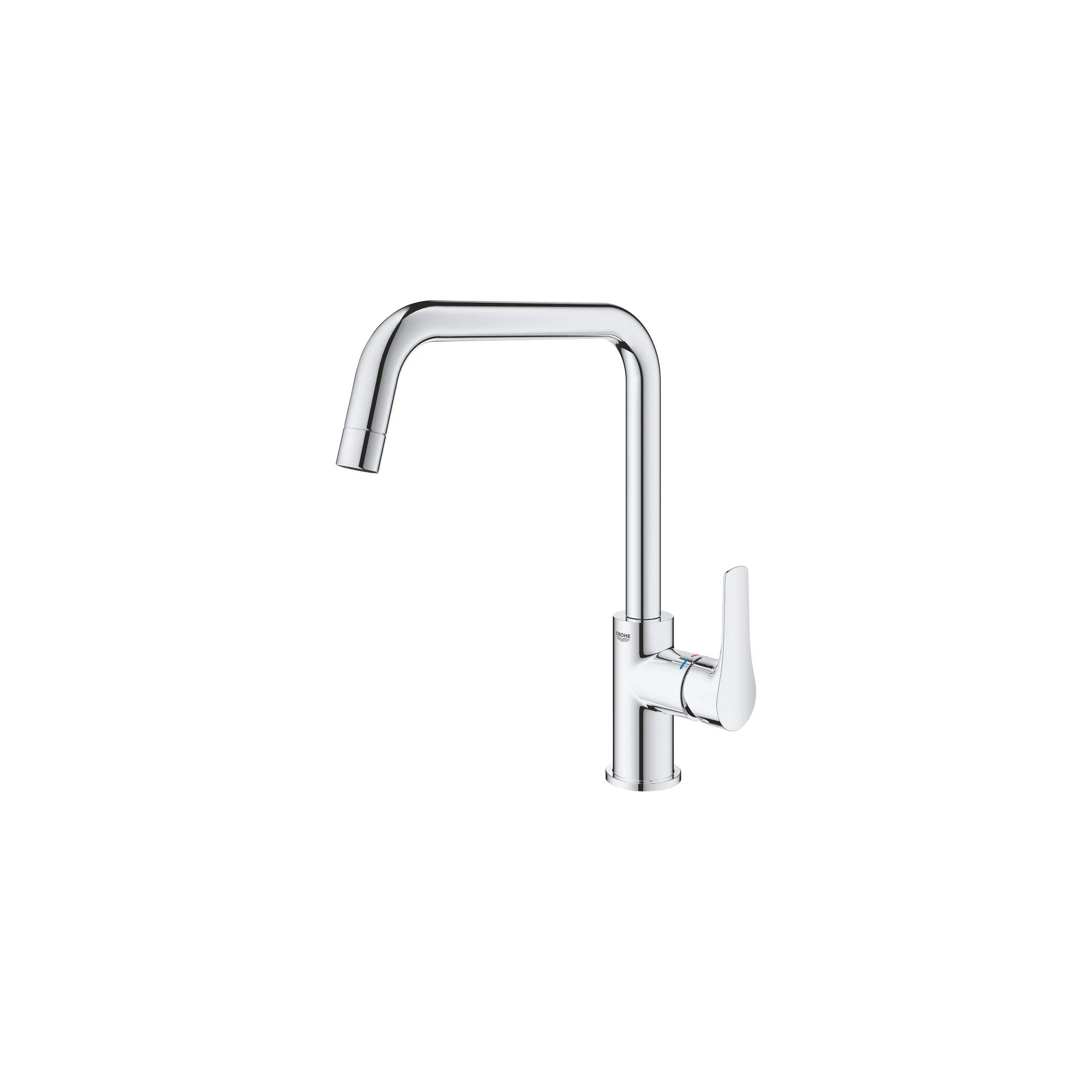 Single lever basin mixer low spout EUROCUBE