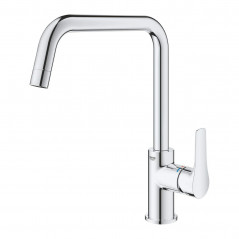 Single lever basin mixer low spout EUROCUBE