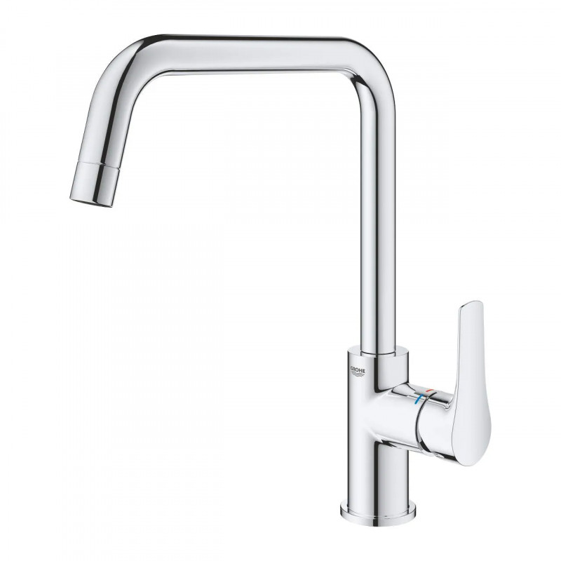 Mezclador monomando de fregadero Grohe EUROSMART con caño alto en forma de U