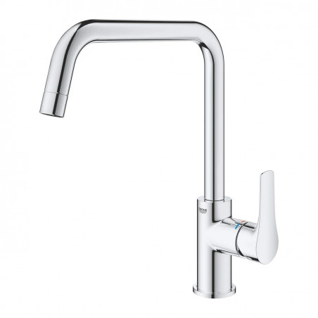 Mezclador monomando de fregadero Grohe EUROSMART con caño alto en forma de U