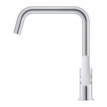 Single lever basin mixer low spout EUROCUBE