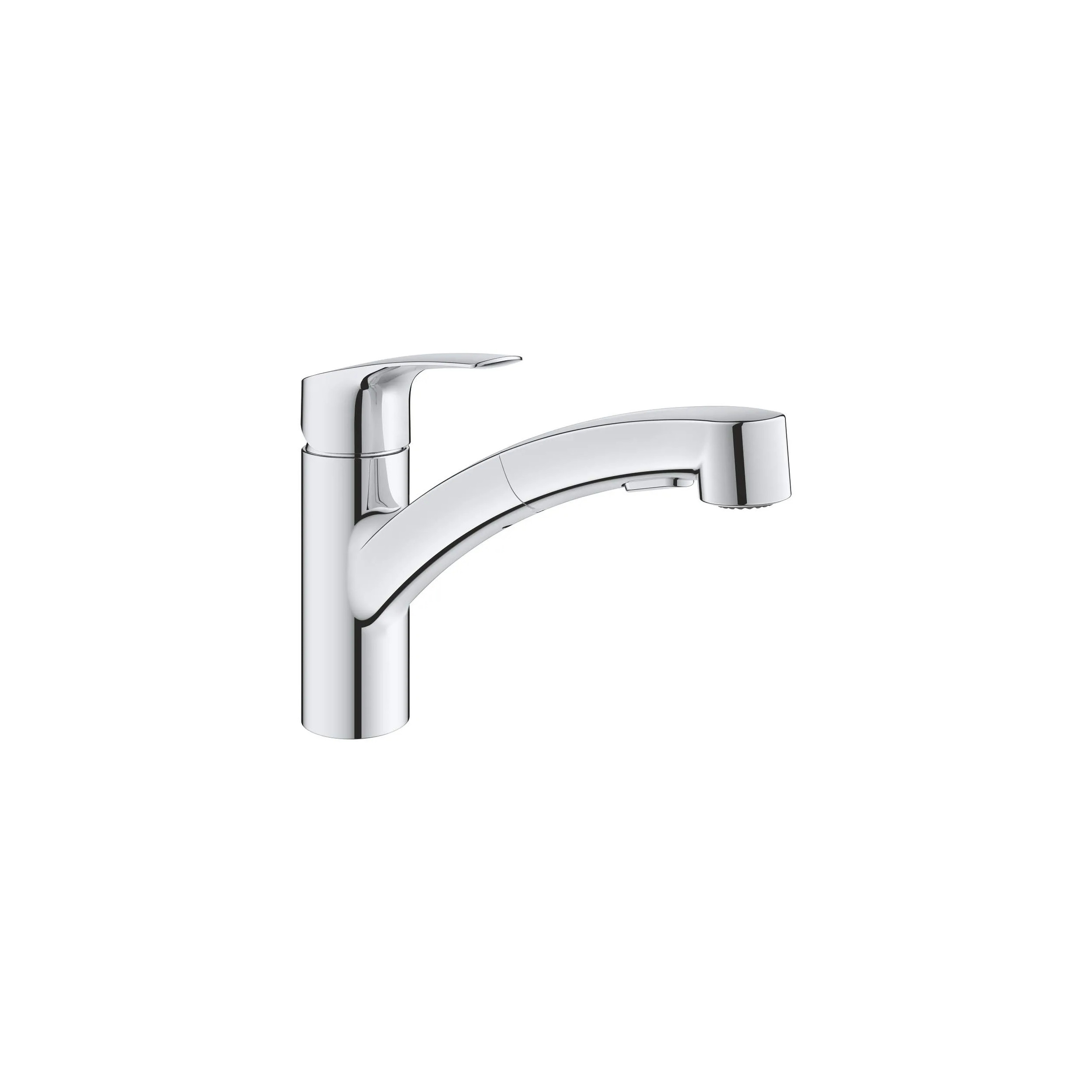 Single lever basin mixer low spout EUROCUBE