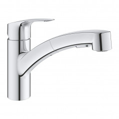 Single lever basin mixer low spout EUROCUBE