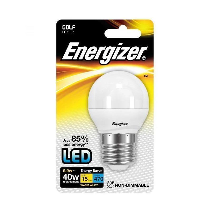 E27 Spherical LED Bulb, 470 lumens, 5.9W/40W