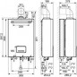 Calentador de baño Opalia F15 Low-NOX, gas embotellado (butano/propano), sin ventosa