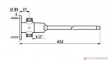 Straight TEMPOGENOU valve for in-line supply