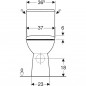 Pack WC RENOVA Comfort Rimfree, surélevé, sortie horizontale