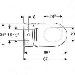 RENOVA toilet pack hidden vertical rear outlet