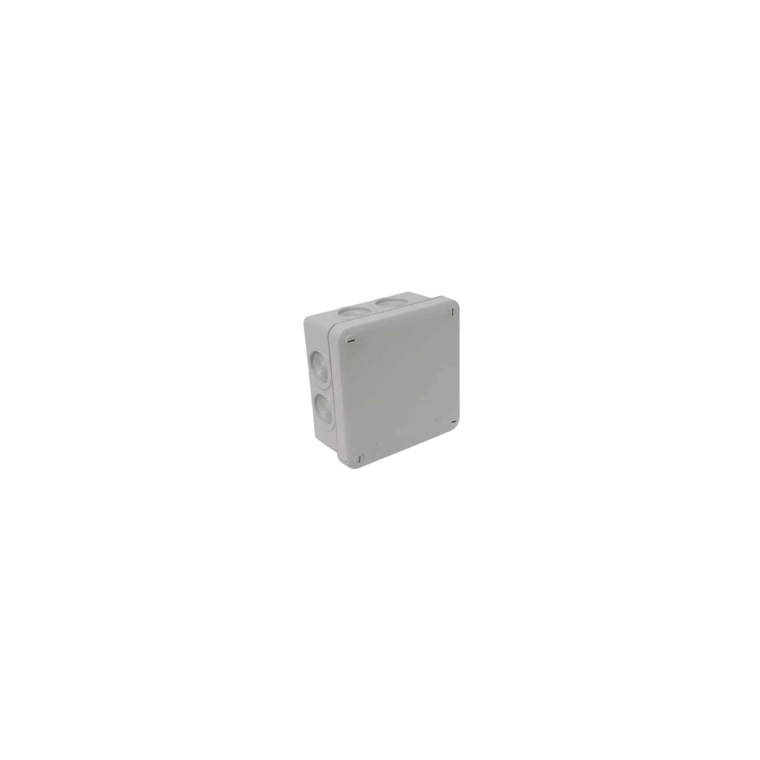 Square junction box 105x105x55 mm grey