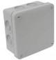 Square junction box 115x115x55 mm grey, IP66