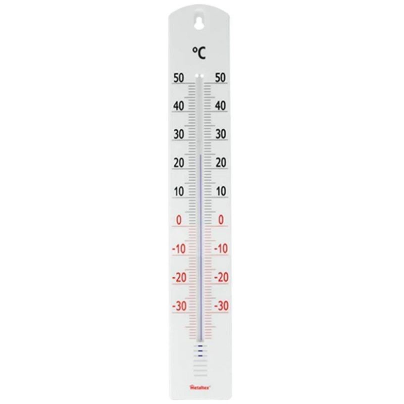 Innen- und Außenthermometer aus quecksilberfreiem PVC