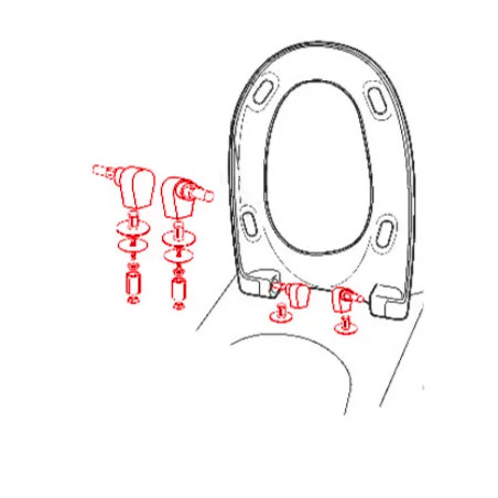 ALLIA Chamade toilet seat, with slow descent