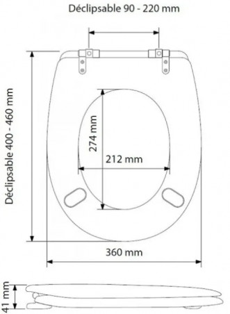 Ariane WC-Sitz Standardfarbe Bermudablau