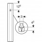 Ceramic urinal divider, 700x400x100