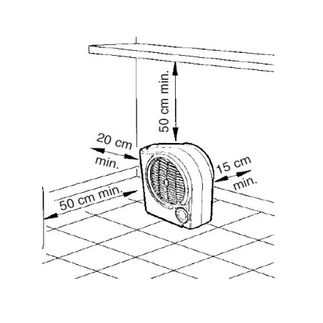 Mobile Convector Heater Turbo 1000 to 2000W