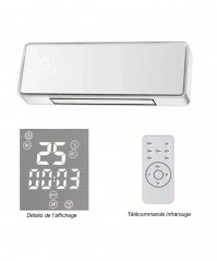 Ventilador de pared, con mando a distancia, 2000W