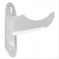 Cast iron radiator support, 80 mm, to screw on, white epoxy