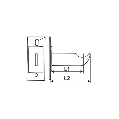 Support radiateur fonte type rideau, 80 mm, à visser, epoxy blanc