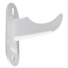 Support radiateur fonte type rideau, 80mm, epoxy blanc