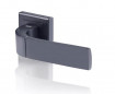 Door handle square 7, black, YALE Bologna, locking knob