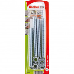 Threaded rod 6x110mm with nut and washer, 4 pieces