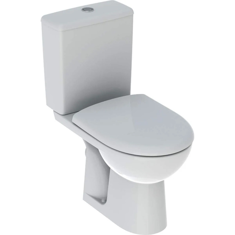  Geberit Renova Rimfree Stand-WC-Paket, Abgang waagrecht, mit Sitz