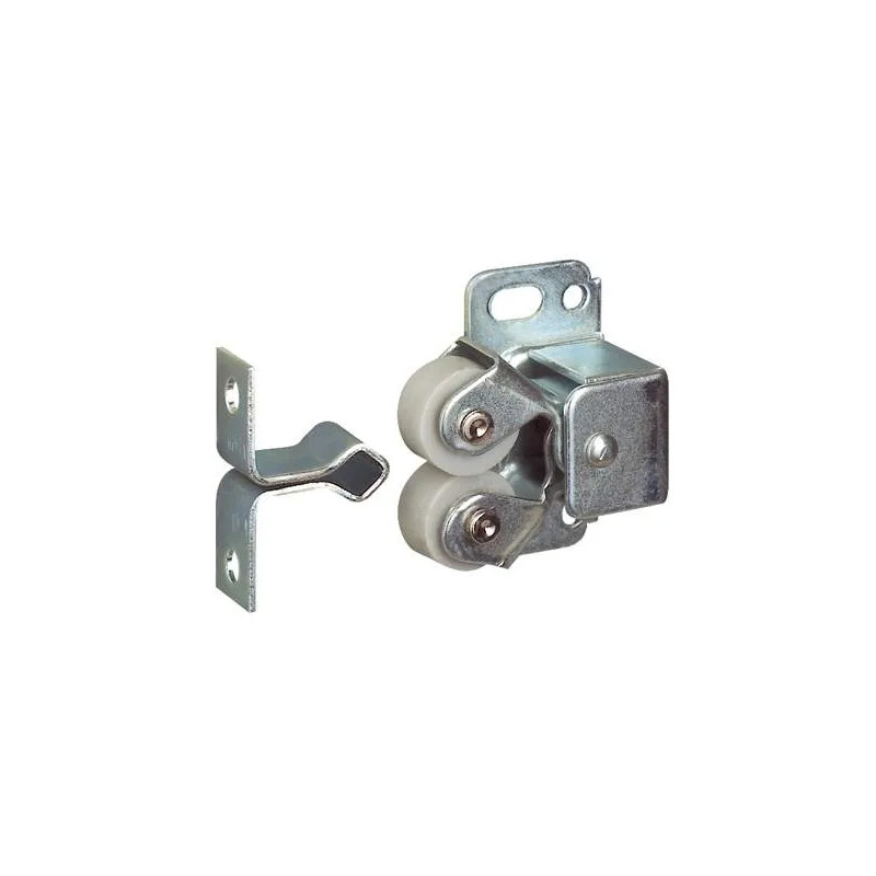 Mechanical silent roller lock, clamp with strike, 32x29x16, 2 pieces