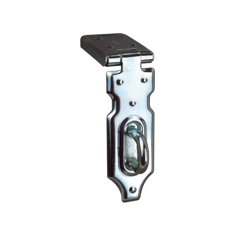 Non-returnable clasp with padlock holder, H85xW25mm, galvanized steel.