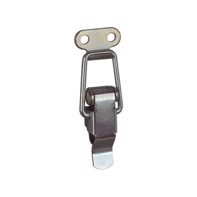 Lever lock with hook without padlock holder, 60x1.3mm, galvanized steel.