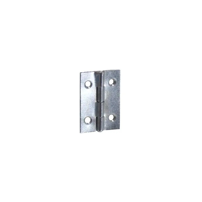 Rectangular hinge with 2 mm holes, L18 H25 mm, 4 pieces