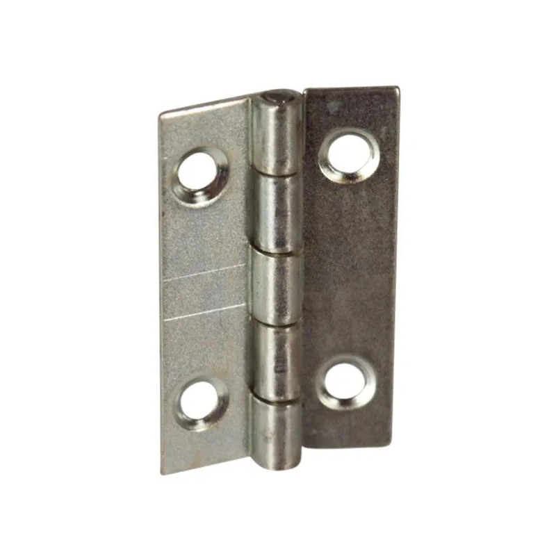 Bisagra rectangular con agujeros de 2 mm, W19 H30 mm, 4 piezas