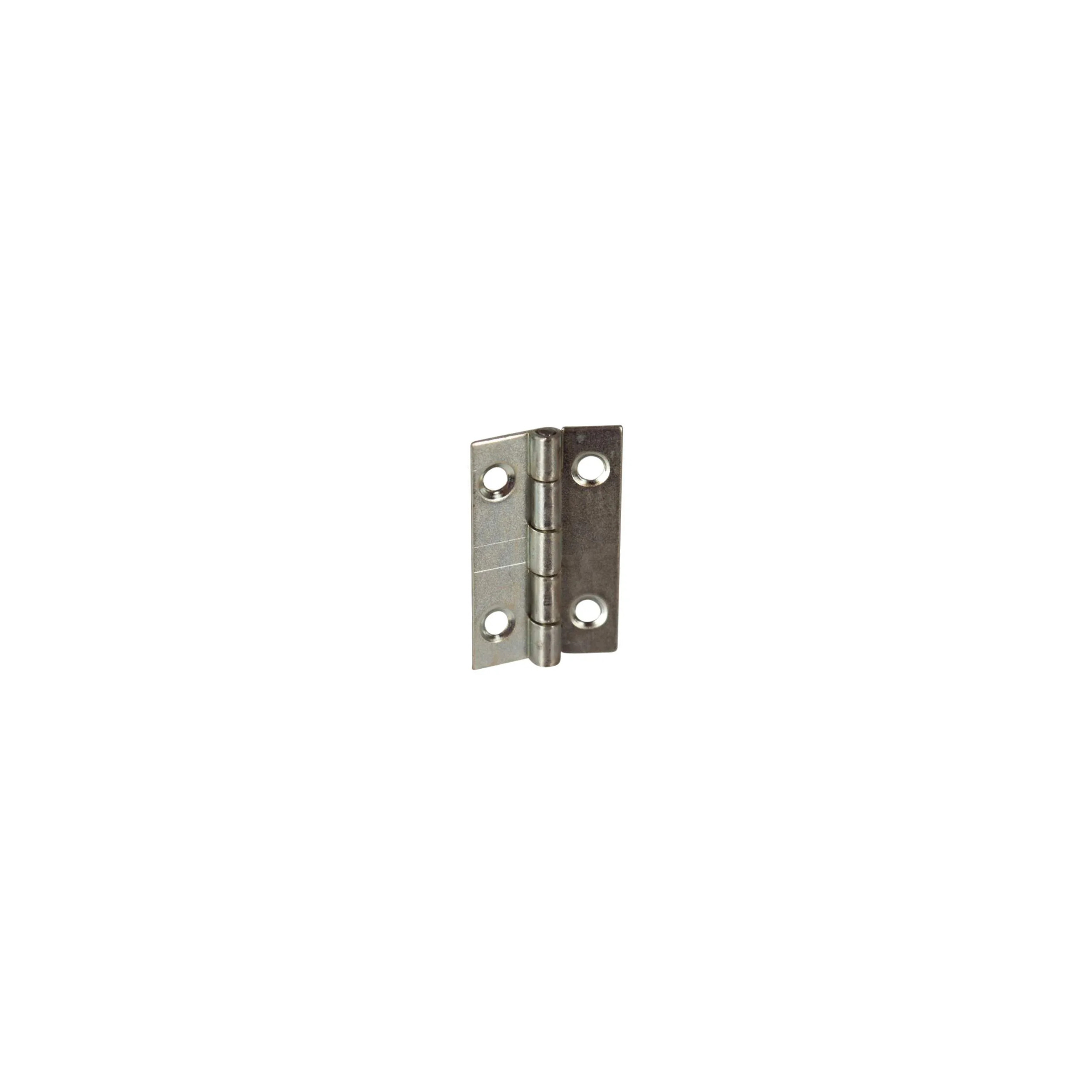 Charnière rectangulaire trous 2 mm, L19 H30 mm, 4 pièces