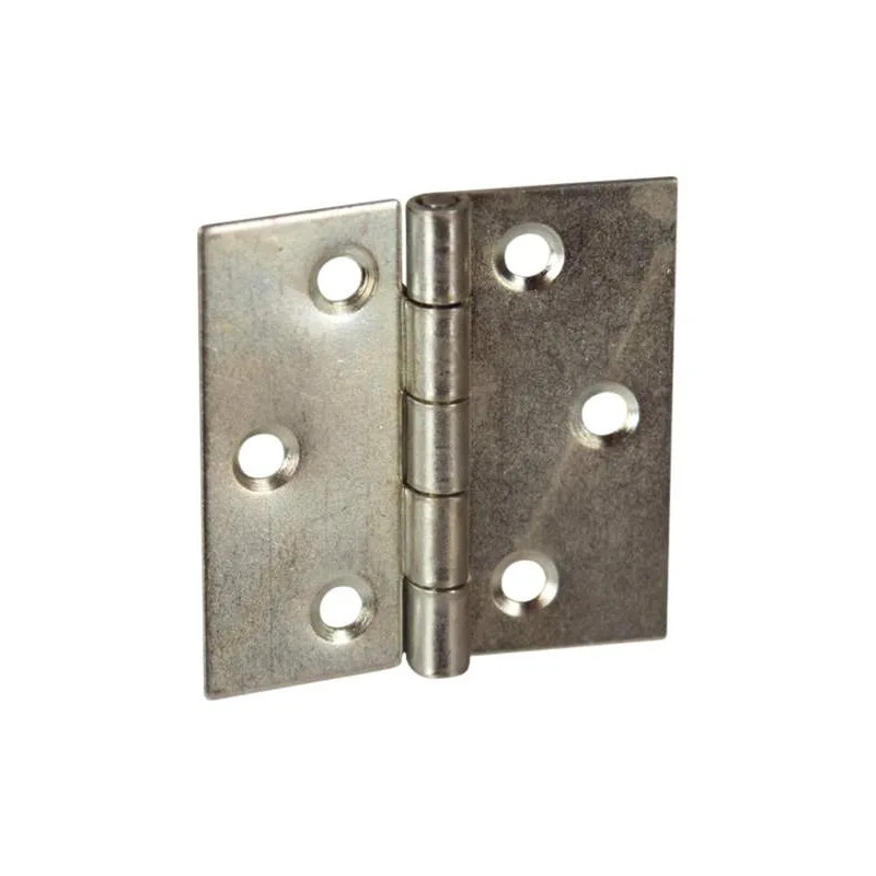 Square hinge with 3 mm holes, L60 H60, 2 pieces