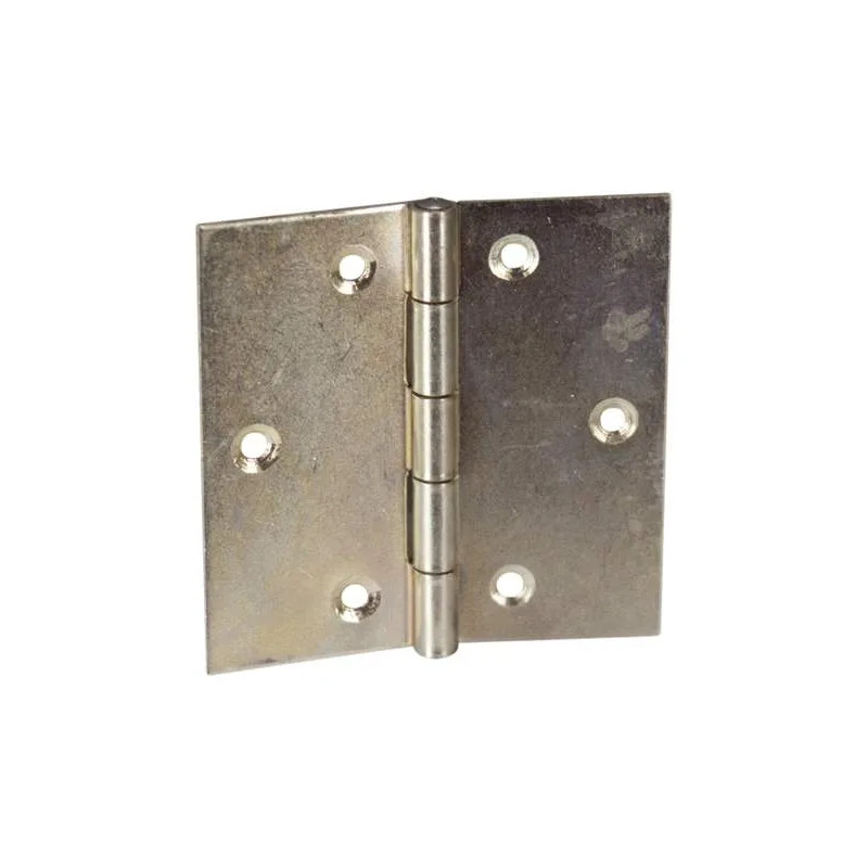 Bisagra de puerta de mueble cuadrada con agujeros de 3 mm, W70 H70