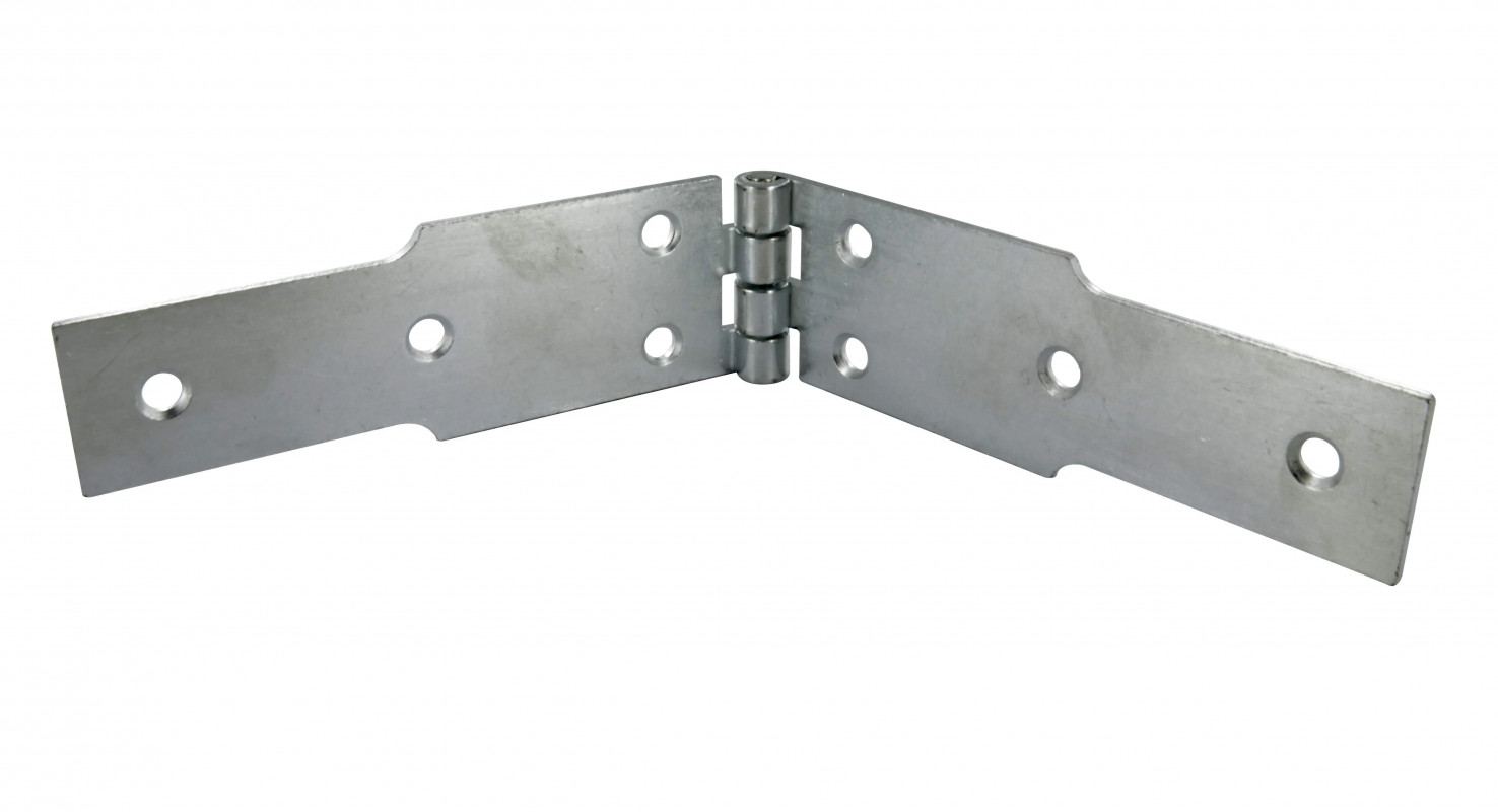 Fillet hinges for furniture, L250 H40 holes 4.5, galvanized steel