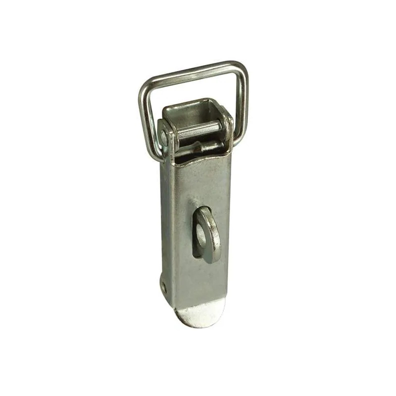 Clasp with padlock holder, delivered with hook, H88x1.24mm, galvanized steel.