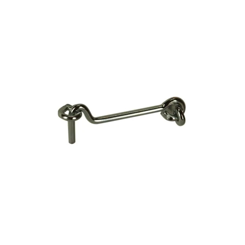 Hook for door and shutter closing, L60xD3.5mm, galvanized steel.