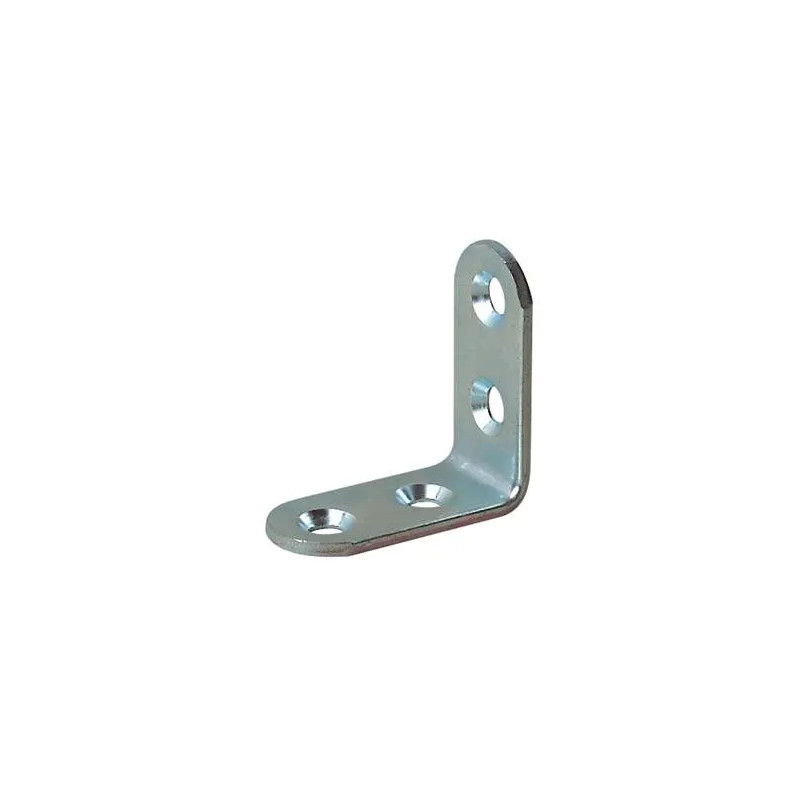 Chair bracket, 30x30x15 mm, galvanized steel, round bond, 10 pieces