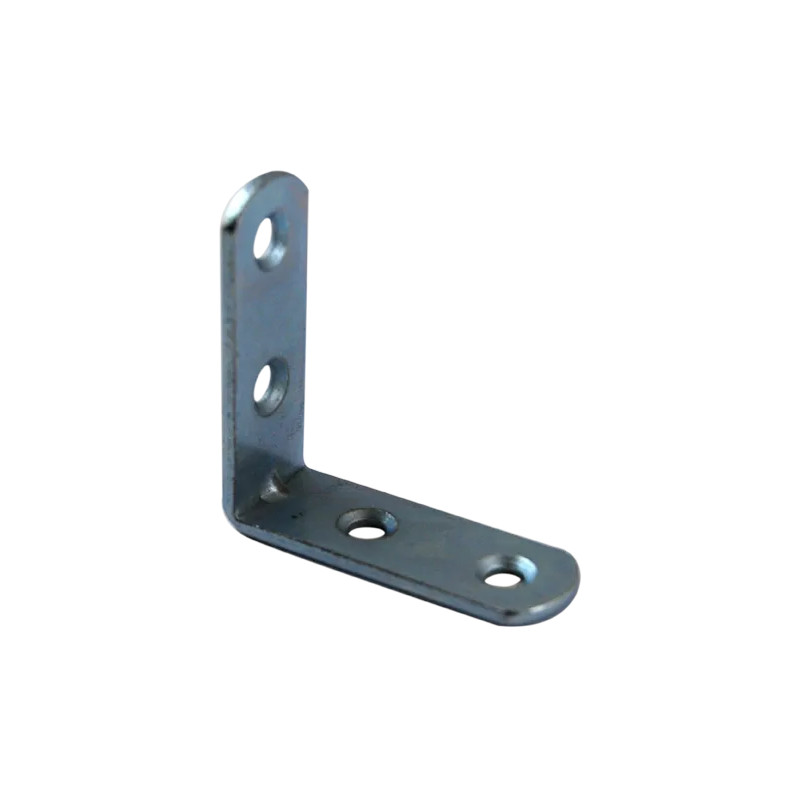 Chair bracket with round end, 40x40x15 mm, galvanized steel