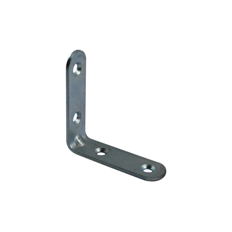 Supporto per sedia con estremità rotonda, 50x50x15 mm, acciaio galvanizzato