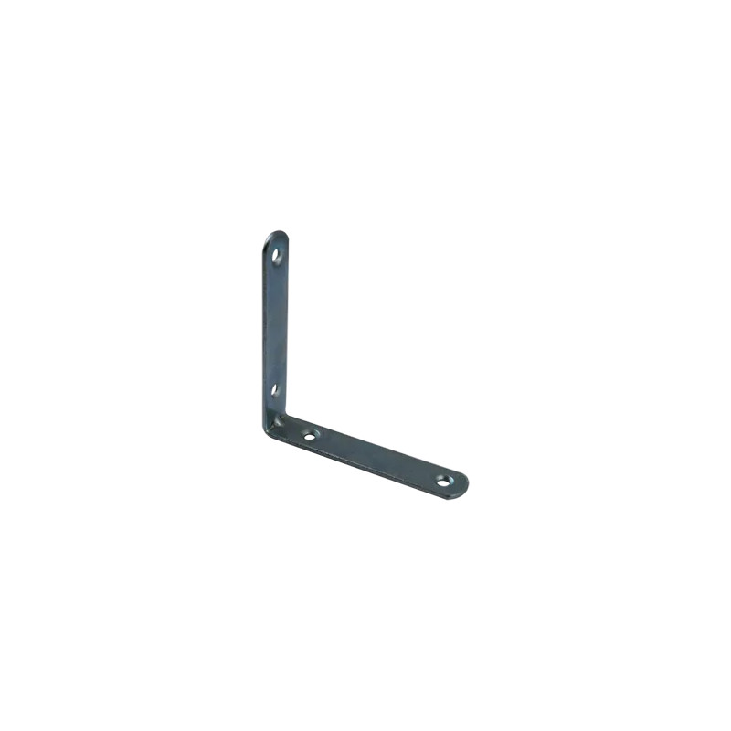 Chair bracket with round end, 80x80x15 mm, galvanized steel