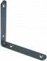 Chair bracket with round end, 80x80x15 mm, galvanized steel