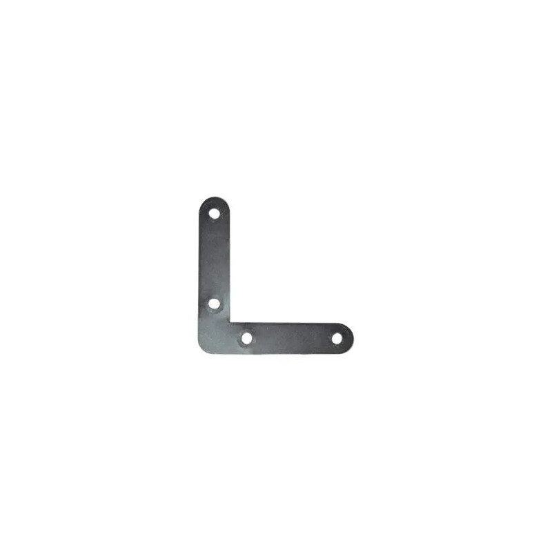 Window bracket with round end, 50x50x10 mm, galvanized steel