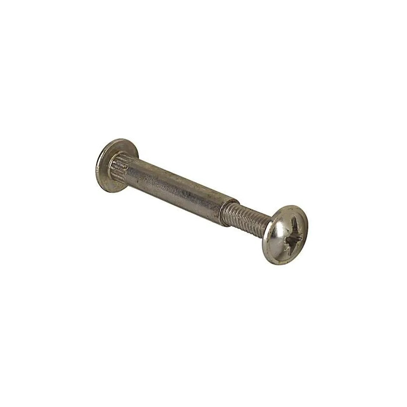 Ferrure de liaison pour caisson L35mm, perçage 5mm, D.6.3x13mm - 12 pièces.